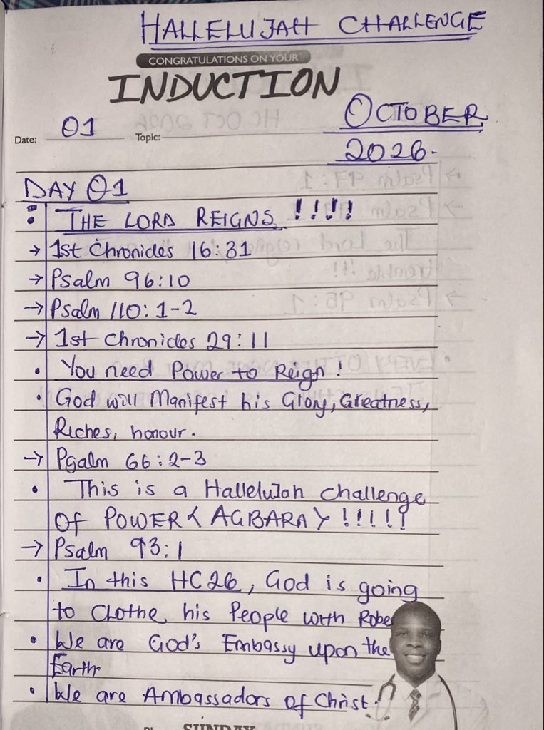 Yesitiskelvin's tweet photo. DAY 01 RECAP🌟THE LORD REIGNS 🔥🔥#hallelujahChallenge https://t.co/jJpwCbWucA