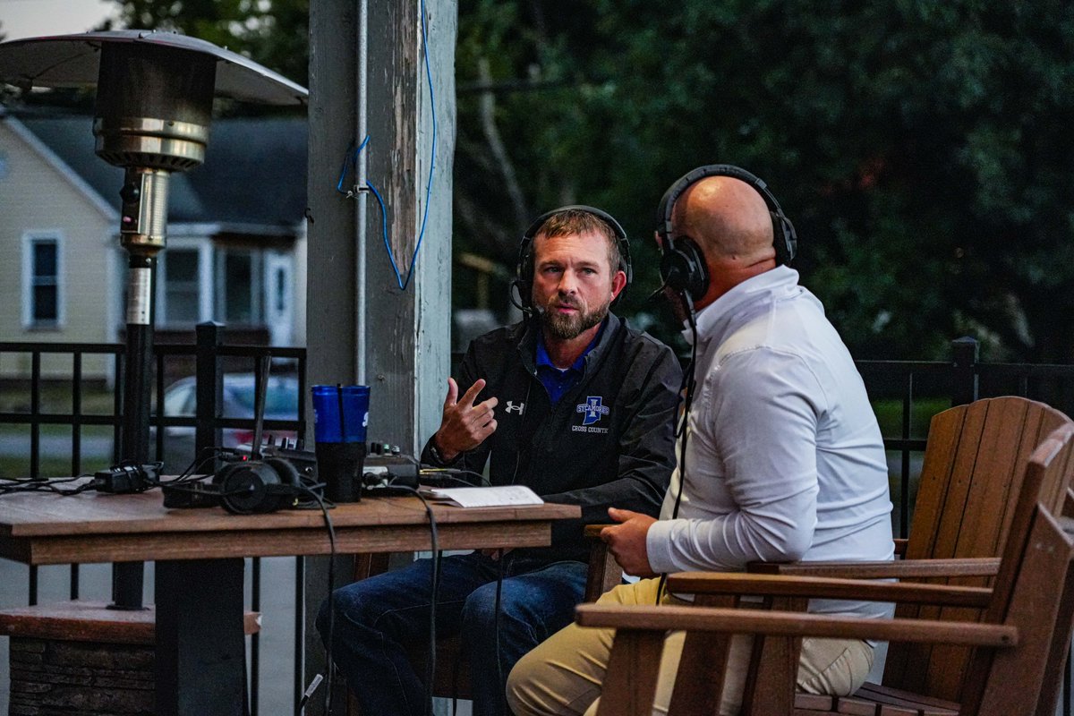 IndStFB's tweet photo. Glad to be back with the @CMalryMallory Show tonight with special guests @bradywilson_6, @nic_yatsko, and @IndStXCTF Coach @B_twice85 

#MarchOn | #LeaveNoDoubt https://t.co/5ZN50MnFOf