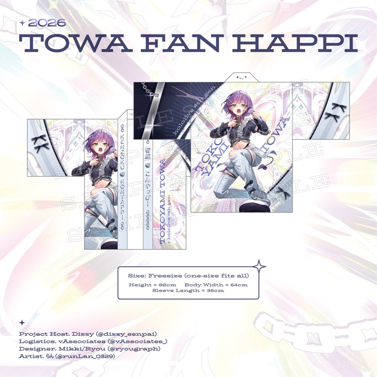 vAssociates_'s tweet photo. Konyappi! We are also unveiling a new design for Towa's new unofficial Fan Happi today, courtesy of @dizzy_senpai, @runLan_0329, and @ryougraph! Preorders will be available from 10/5 - 10/23! We hope to see fans wearing these to future events!

#TOWART https://t.co/Wtczj3Sxpt