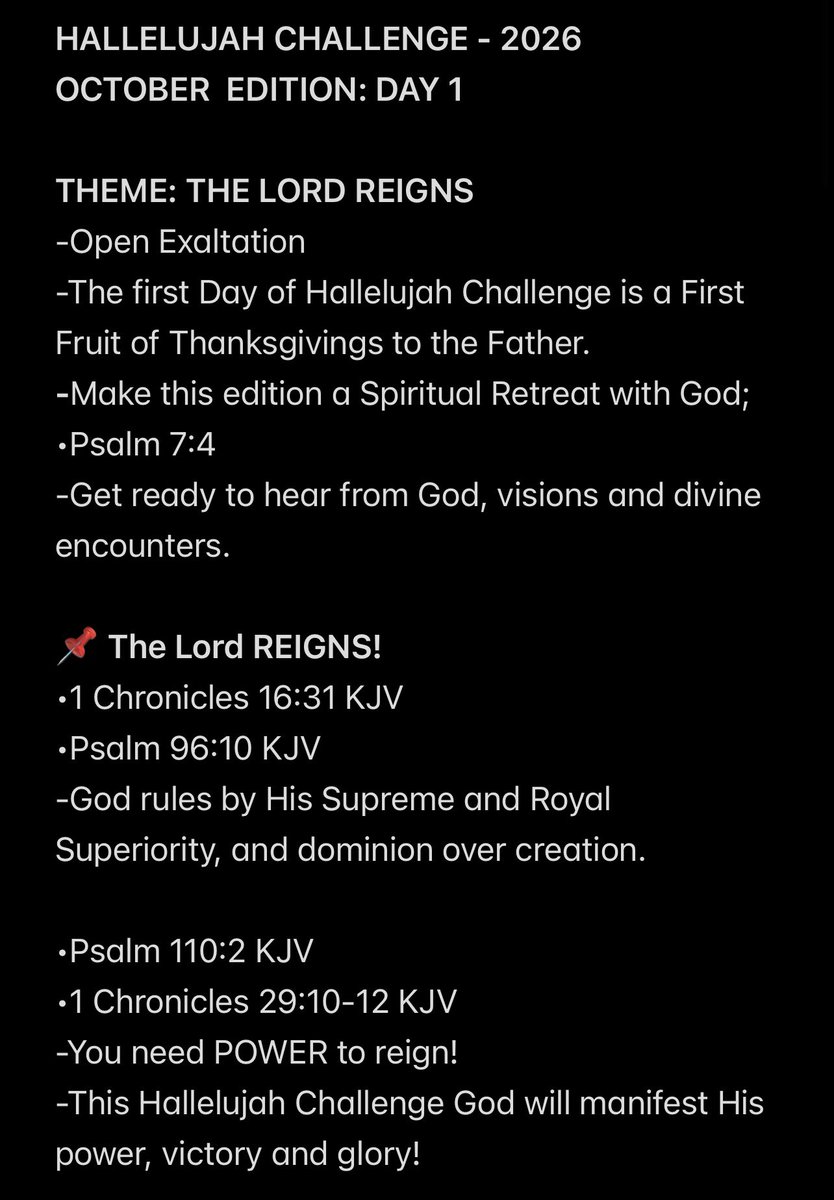 lauragift24's tweet photo. Hello Team 🇺🇬

Welcome back from Day 1:
Kindly receive notes for your personal Altars and revision as we prepare our hearts for Day 2. 
 
You are blessed ❤️🙏🏽

#Day1 | #Oct2026
#HallelujahChallenge https://t.co/kzatcNVCV8