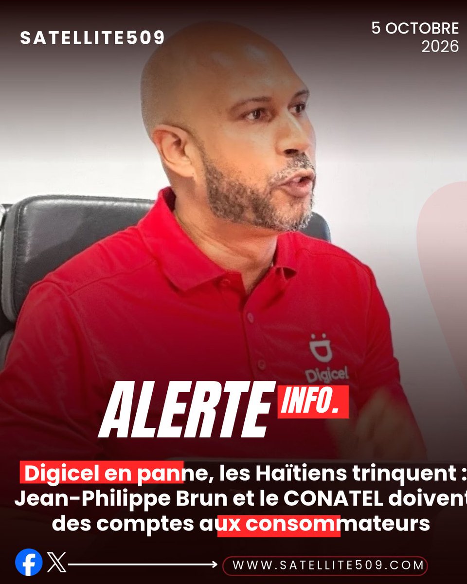 satellite509's tweet photo. Digicel en panne, les Haïtiens trinquent : Jean-Philippe Brun et le CONATEL doivent des comptes aux consommateurs                                                                                                                                                      https://t.co/BZR1m28Jhl