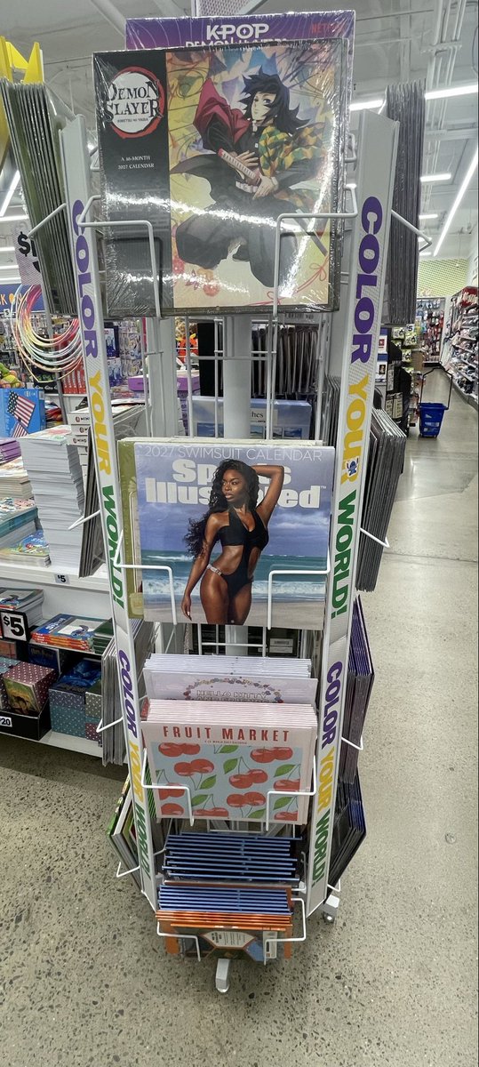 BritBratBlue's tweet photo. Our girl is kinda a big deal! Found her SI calendar today! 

OLANDRIA AT PFWSS27 
#OlandriaxPFWSS27 https://t.co/ohO4e6l5bp