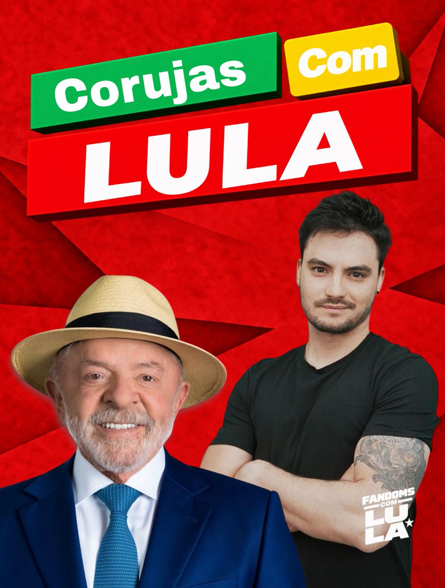 acervofenetoo's tweet photo. CORUJAS COM LULA! No 2° turno vote 13! ⭐️❤️

SEGUNDO TURNO É LULA 
#FandomsComLula https://t.co/YpgluimBq1