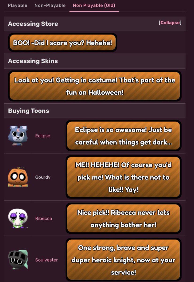 ToyProductions1's tweet photo. I’ve seen people talk about the new Gourdy shop dialogue changes and I have thoughts. https://t.co/BiJkee6ASQ