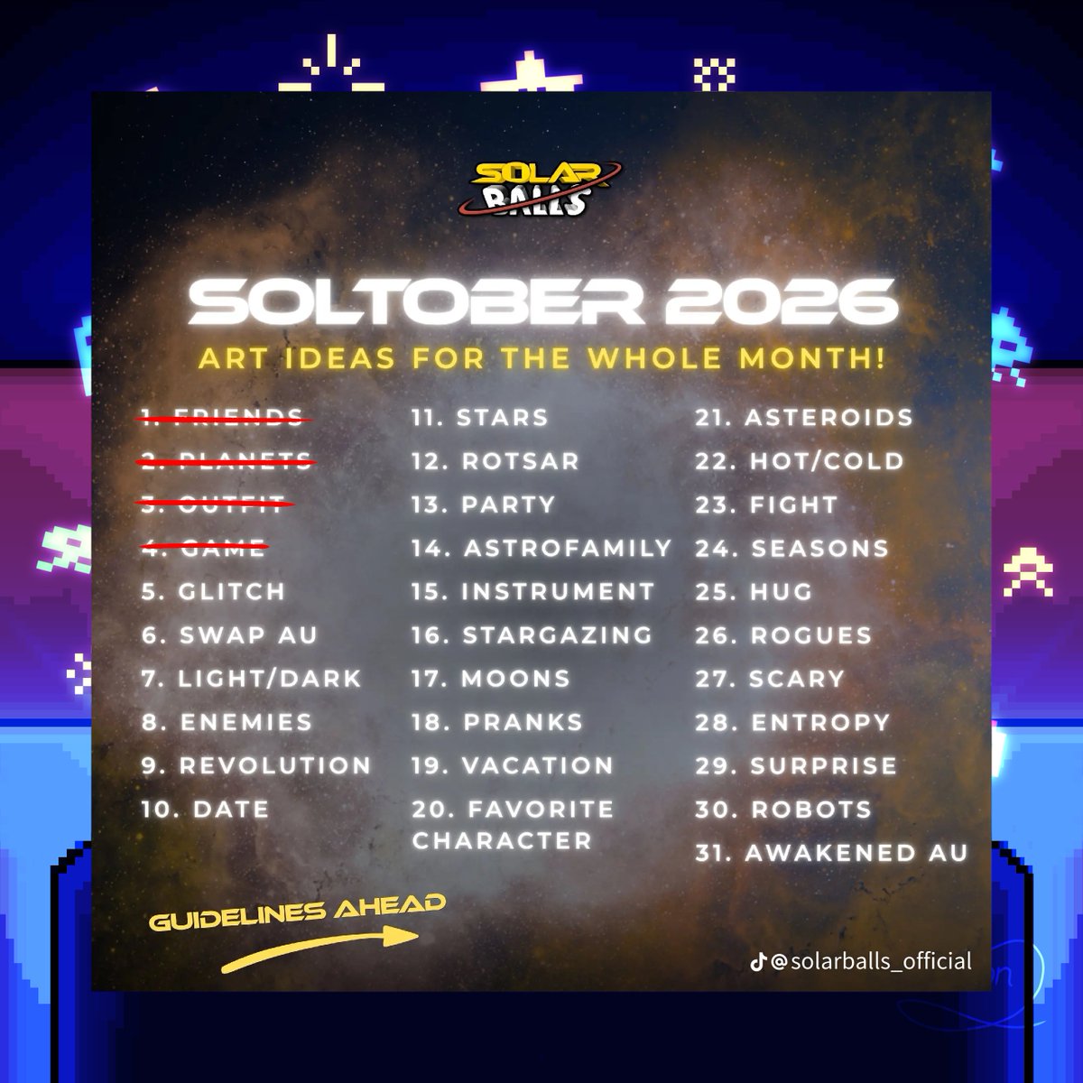 10_orion_99's tweet photo. Día 4. Juego
Dia 5. Glitch
Se me olvidó subir el dia 4 ayer, pero aquí traigo los dos juntos
#soltober #soltober2026 https://t.co/ROakYJPEbl