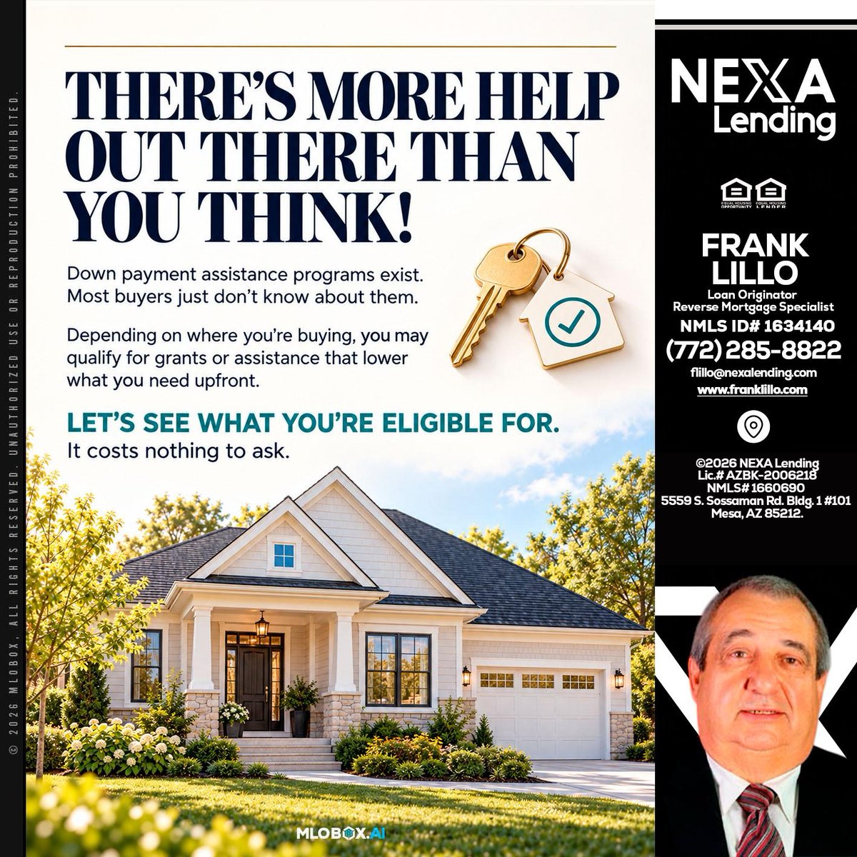 FrankLilloMTG's tweet photo. Unlock your dream home! Let's see what you qualify for—it's free to ask! 💬 #HomeBuying #MortgageTips

 📧 flillo@nexalending.com

 📞 (772) 285-8822 https://t.co/eDtjnd5VSR