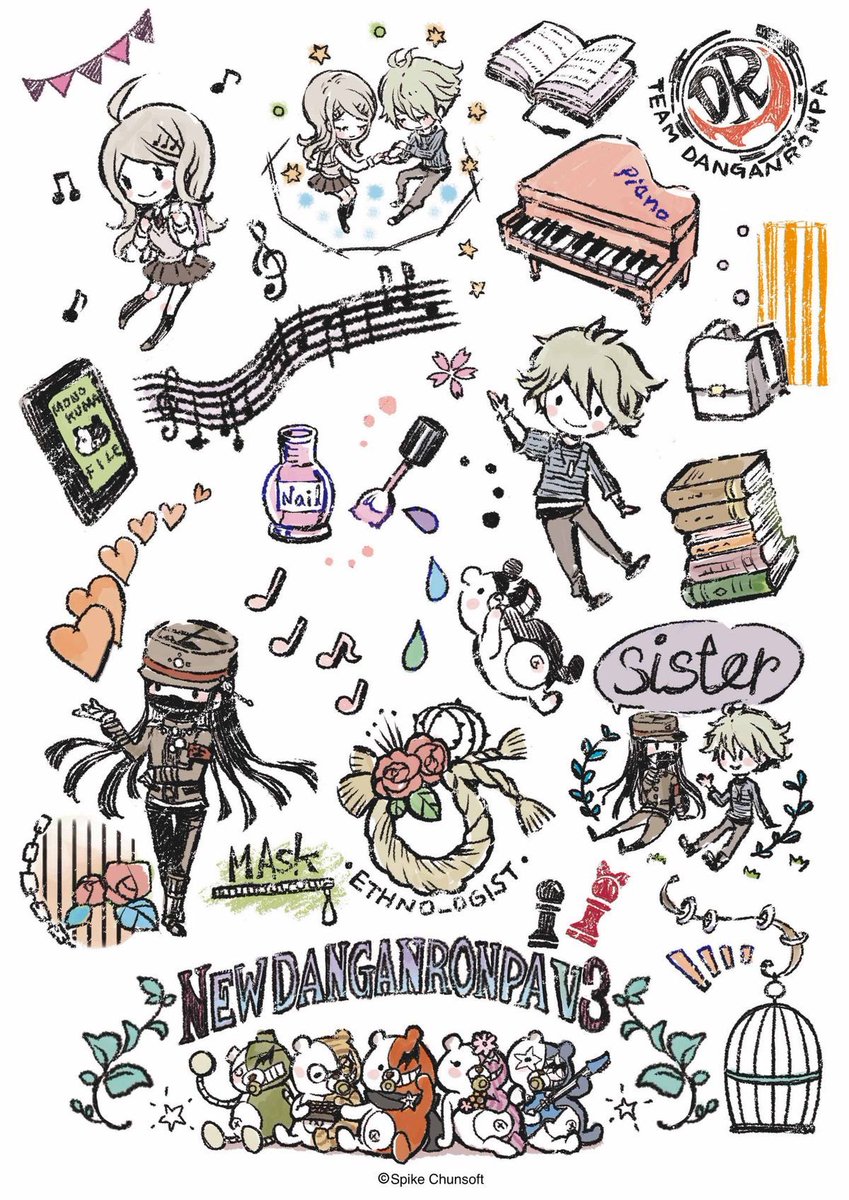 kaedechu_'s tweet photo. I LOVE these official v3 arts this artist literally has the cutest artstyle ever https://t.co/iUq57fyhCR