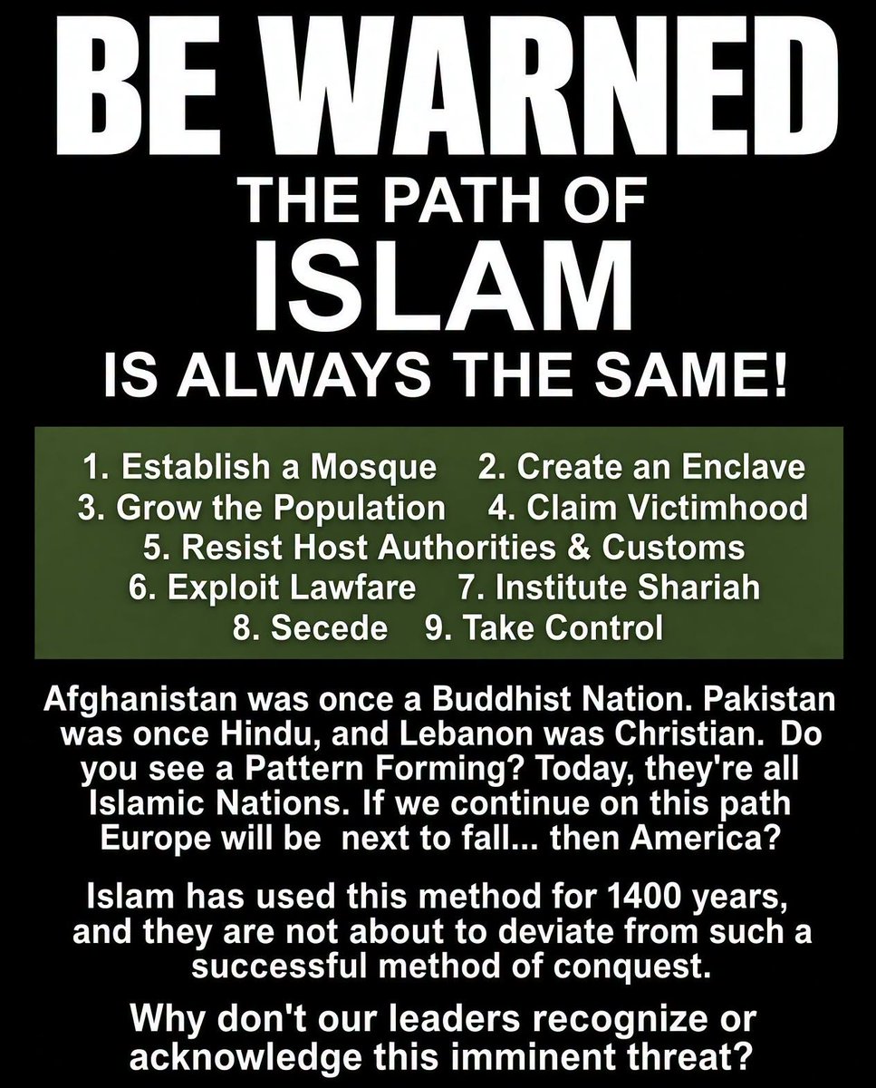 revolutionairdj's tweet photo. Because here in #Europe #West the leaders have an ailment; they become deaf, blind and stupid.
And they lack common sense to understand #history, with the result that they are constantly engaged in the falsification of history.
#TheNetherlands
#Nexit
#EU
#BanEU
#Islam
#BanIslam https://t.co/9ZbGgINuQG