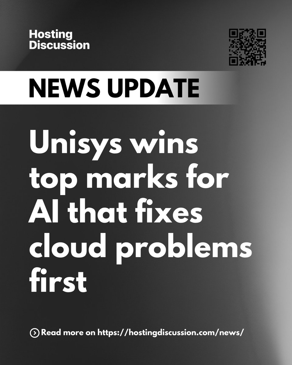 HDforum's tweet photo. Unisys earned a Leader ranking from NelsonHall for AI-driven cloud management that fixes problems before anyone even sees an alert, a shift from reactive to predictive infrastructure management.
#Unisys
#CloudManagement
#AIOps
#EnterpriseIT https://t.co/vAeuhHcWq8