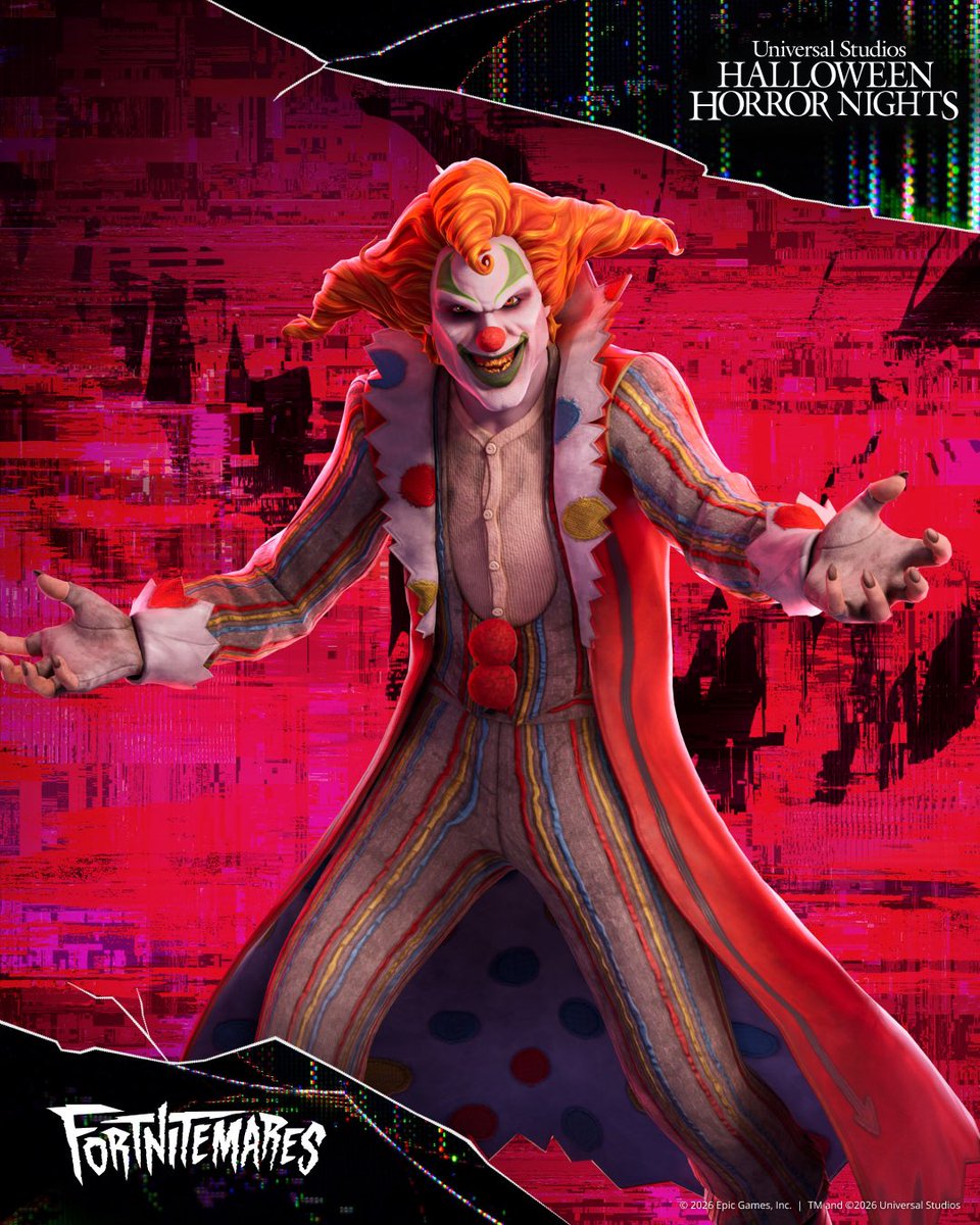 Fortnite_ES's tweet photo. Jack The Clown aterrizó en la tienda. ¡Qué empiecen los sustos! https://t.co/P089YJm2v4