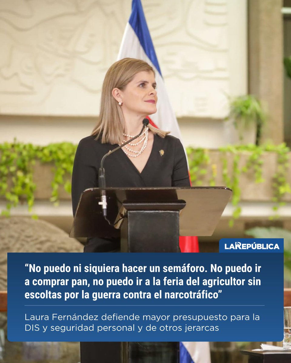La_Republica's tweet photo. #LoMásLeídoSeptiembre || La presidenta Laura Fernández defendió el aumento presupuestario de ¢1.996 millones para el Ministerio de la Presidencia en 2027. 

La mandataria argumentó que el ajuste es indispensable para reforzar la seguridad de los jerarcas y potenciar las unidades de inteligencia del ICD y la DIS ante amenazas directas del crimen organizado. 👮 🚨

Conozca más detalles aquí: https://t.co/kVD9LOGkaj