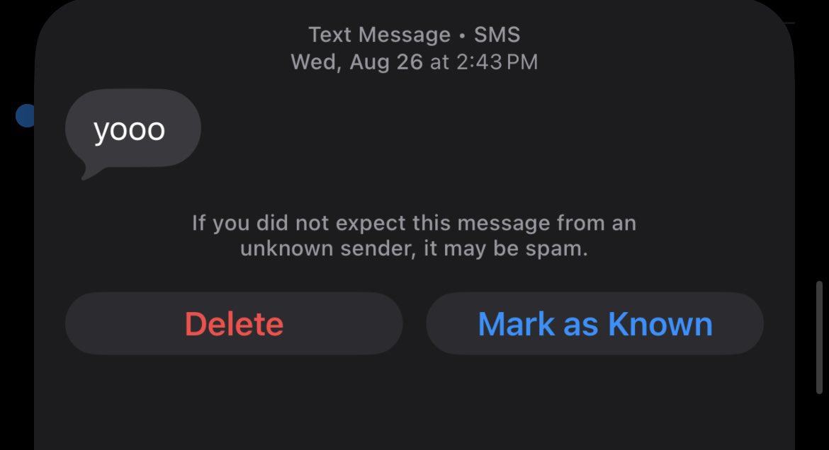 MsLarps's tweet photo. Looking through my spam messages only to find my ex texted me almost two months ago https://t.co/tS1WJ4MSv0