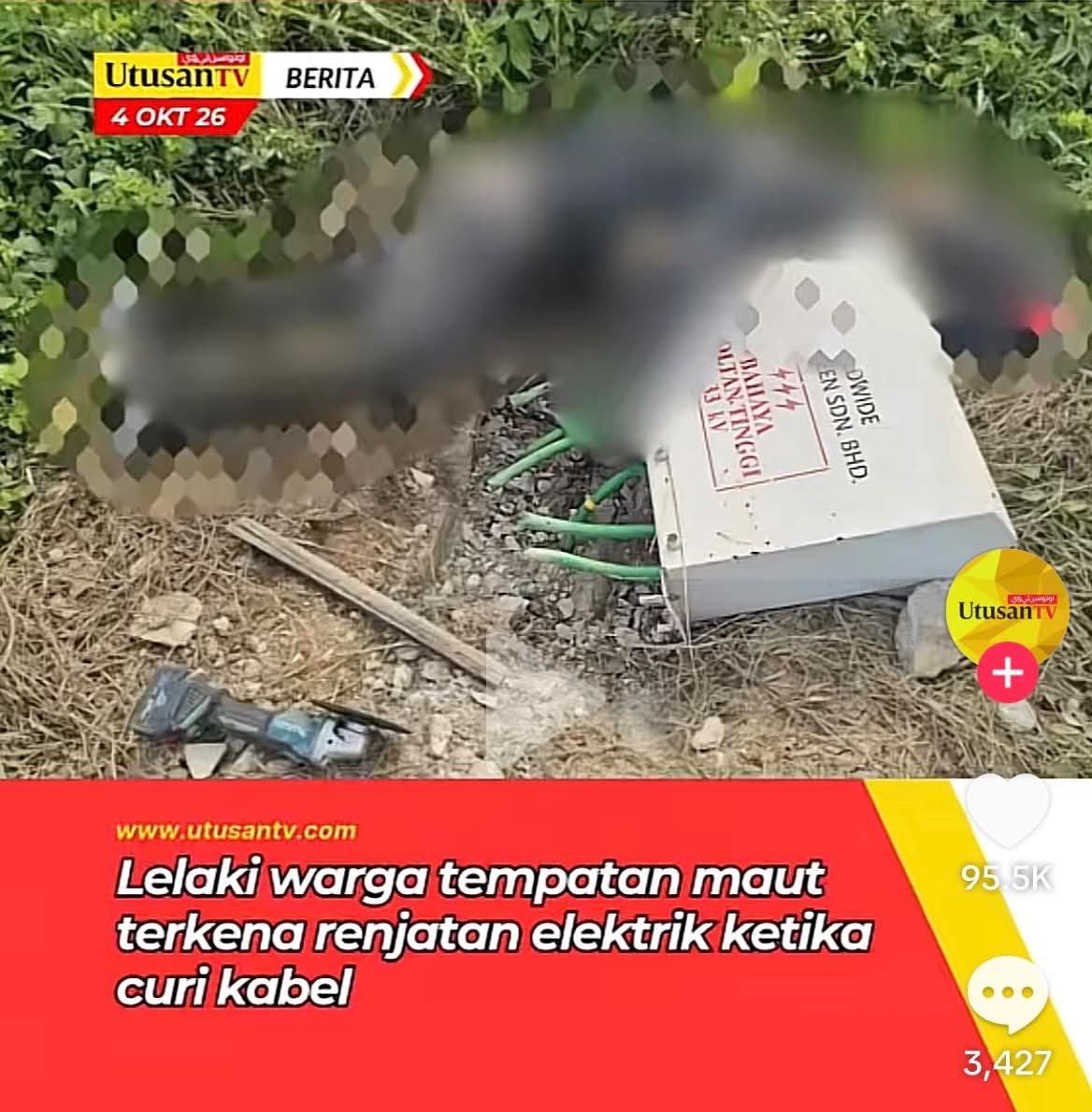 BendiTheBagak's tweet photo. LELAKI INDIA MAMPUS TERKENA RENJATAN ELEKTRIK SEWAKTU MENCURI CABLE 😡🖕

Kejadian berlaku di Kapar, Klang dimana seekor hindu mampus terkena renjatan elektrik sewaktu mencuri cable.

Adakah skrg cable tu racist?

#PariahWatch https://t.co/ZimHeihq8O