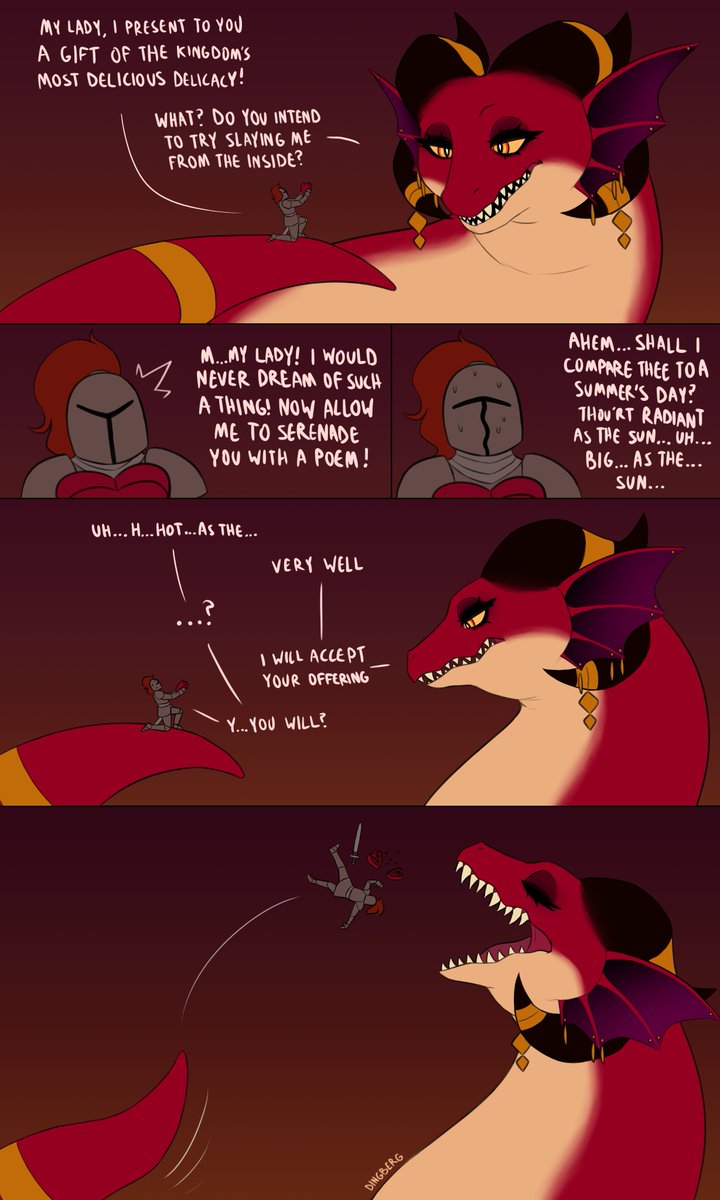 Doinkberg's tweet photo. Day 5 of my October daily art challenge. A lot of you REALLY like the dragon queen. Unfortunately, she's not accustomed to having human admirers. So it's probably best to just admire from afar...

Feel free to suggest other things for me to draw this month. https://t.co/mK4aZbtoyF