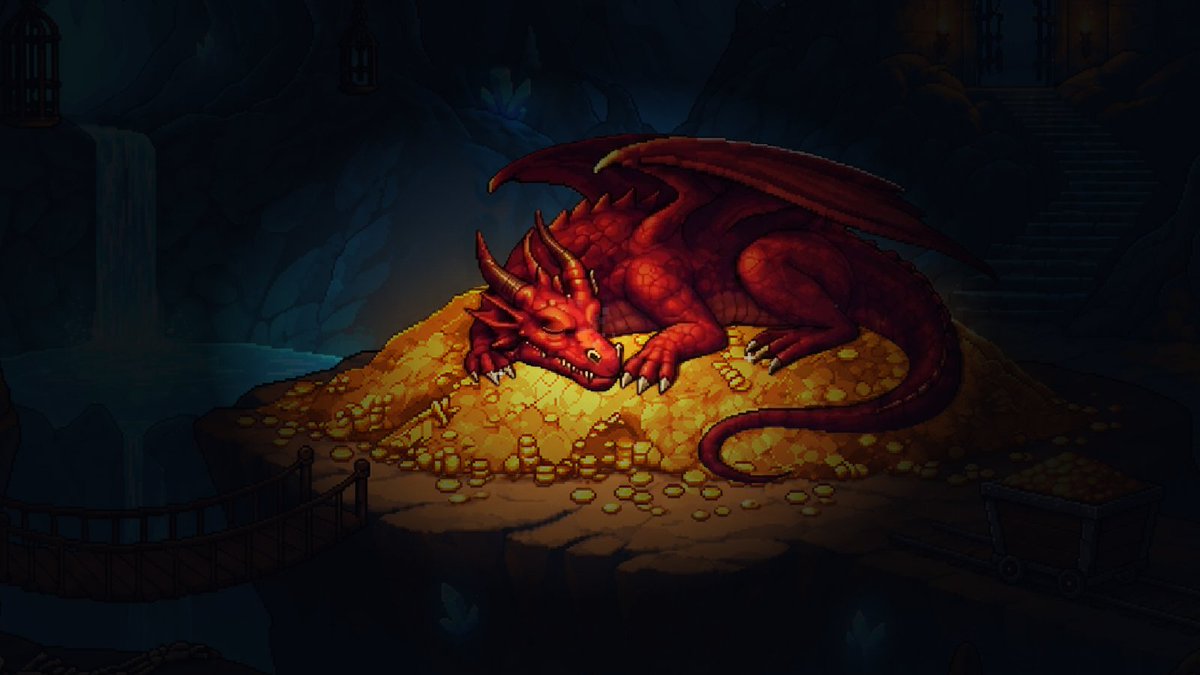 hoardwarden's tweet photo. For a hundred years he has slept on the largest hoard in the realm.
Lately, he has started coughing.

Dragons don't live forever. Someone will inherit all of this 👀 https://t.co/CkrpkvC3It