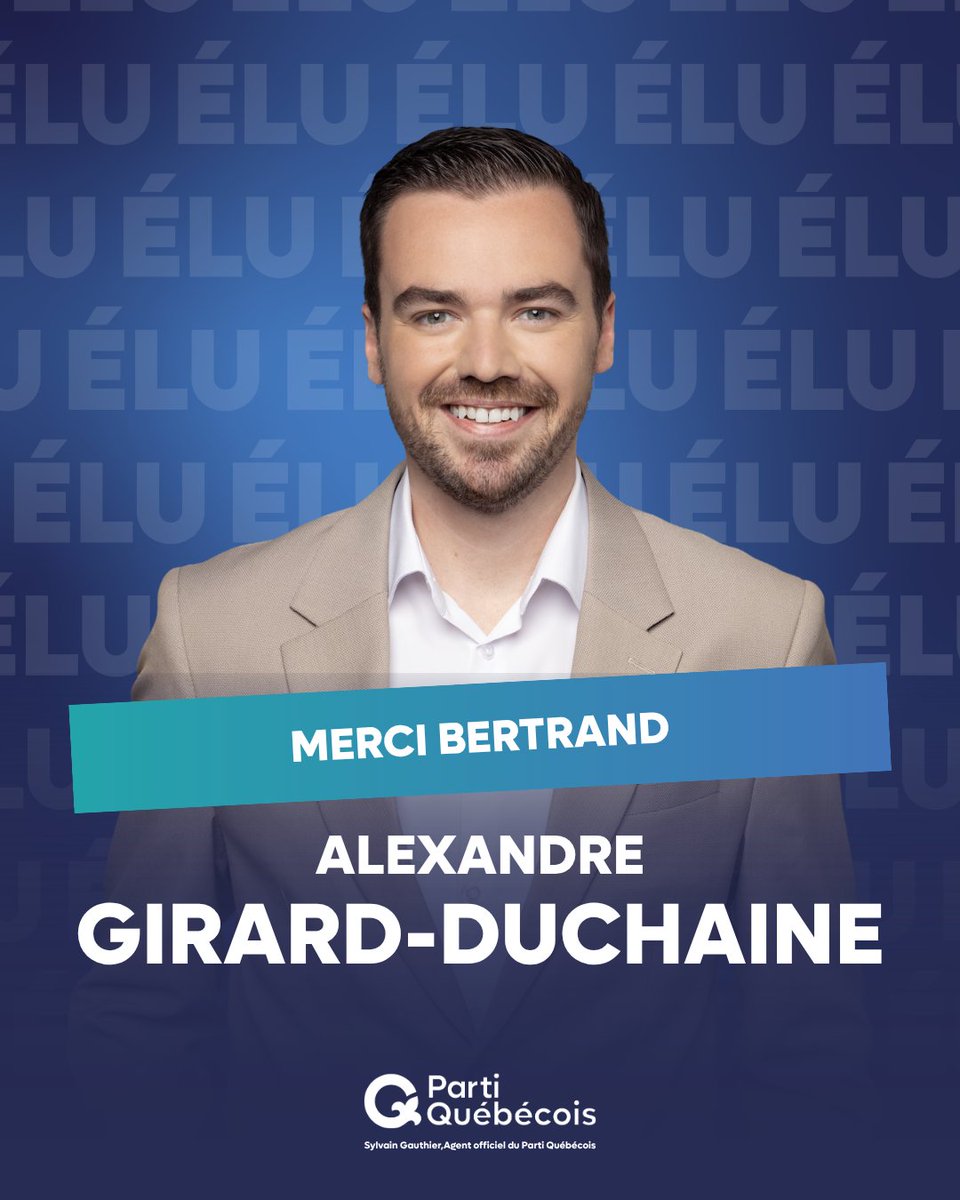 partiquebecois's tweet photo. Félicitations à Alexandre Girard-Duchaine pour son élection dans la circonscription de Bertrand pour le Parti Québécois! ⚜️ https://t.co/HueBdgtjCO