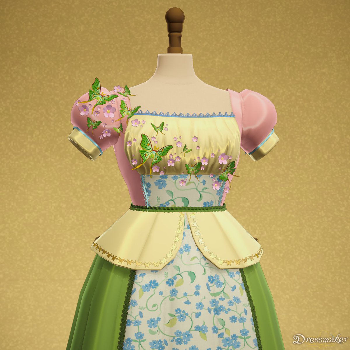 vampbarb1e's tweet photo. Fluttershy inspired dress 🦋
#Dressmaker #MyLittlePony #Fluttershy https://t.co/7N8ytK4Ja1