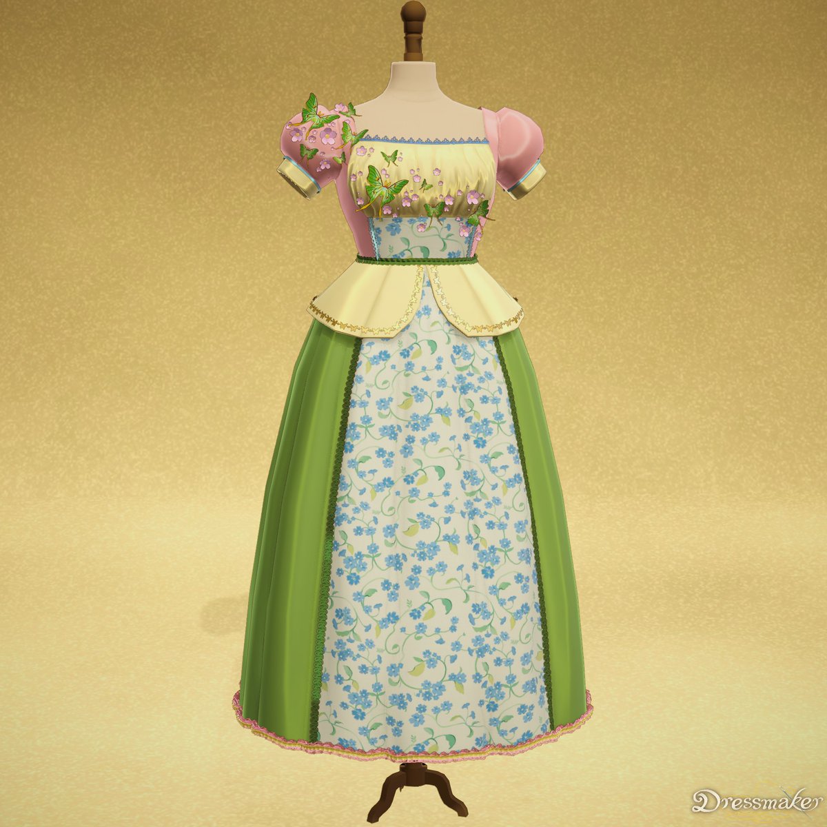 vampbarb1e's tweet photo. Fluttershy inspired dress 🦋
#Dressmaker #MyLittlePony #Fluttershy https://t.co/7N8ytK4Ja1