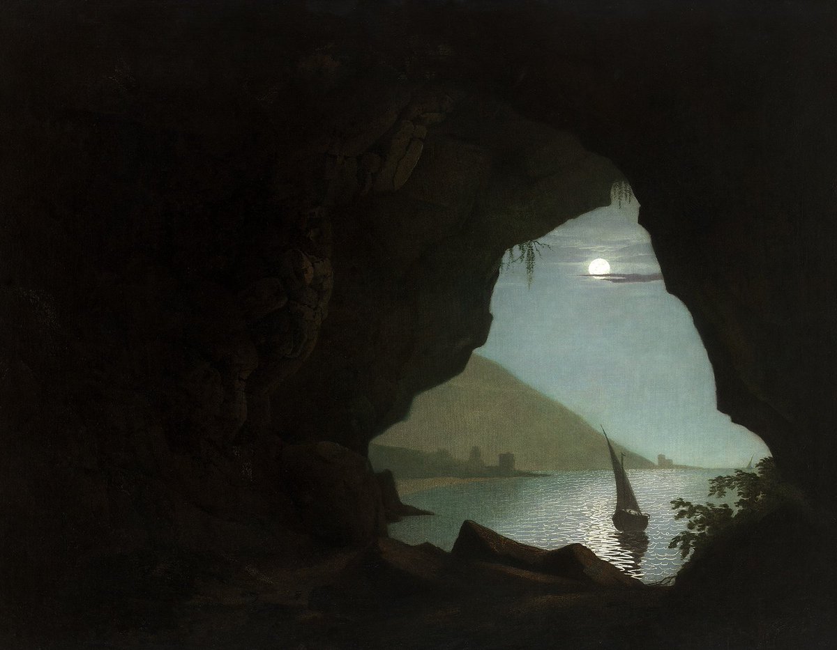 DailyClassicArt's tweet photo. Joseph Wright of Derby - "Grotto in the Gulf of Salerno" (c. 1774) https://t.co/TzOa5BXvxq