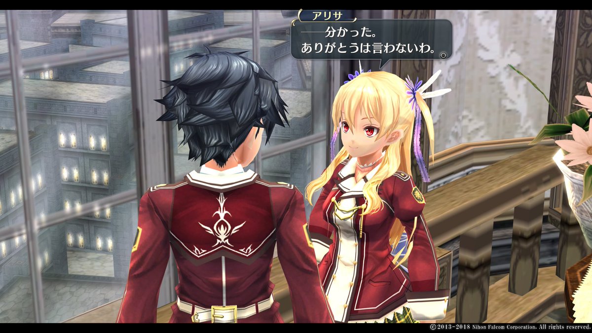 wikisan2209's tweet photo. 定期的にアリサちゃん画像をあげたくなっちゃうこの頃〜

＃閃の軌跡
＃創の軌跡 https://t.co/x6UOWFFtK3