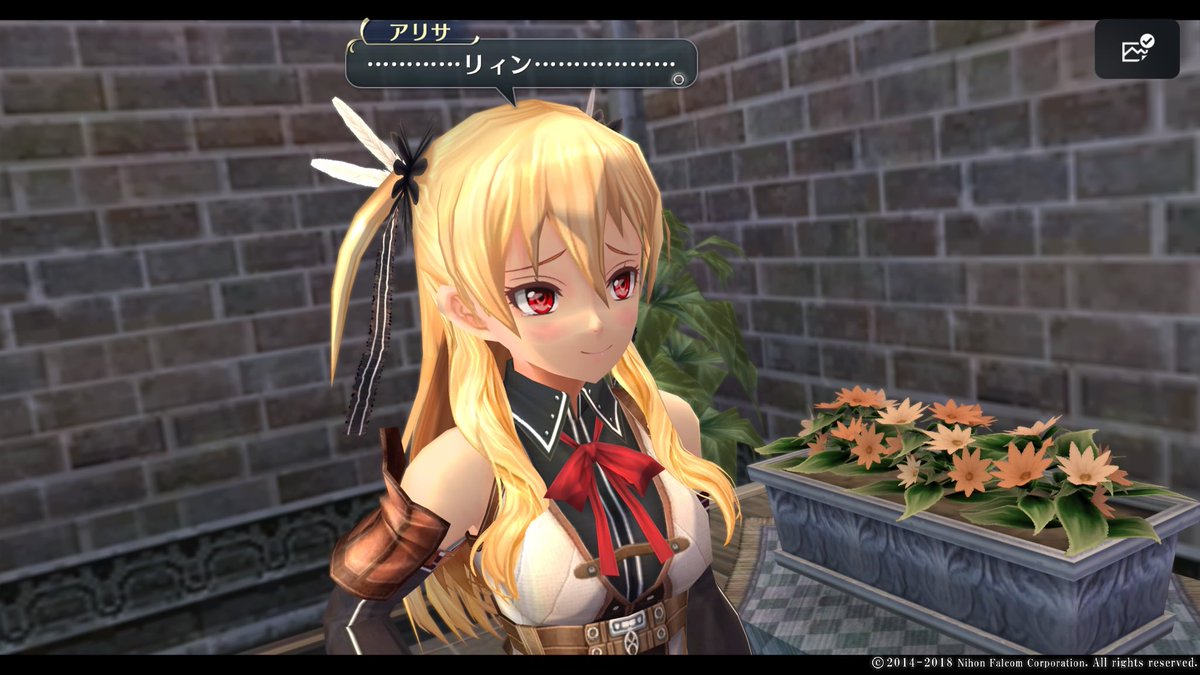 wikisan2209's tweet photo. 定期的にアリサちゃん画像をあげたくなっちゃうこの頃〜

＃閃の軌跡
＃創の軌跡 https://t.co/x6UOWFFtK3