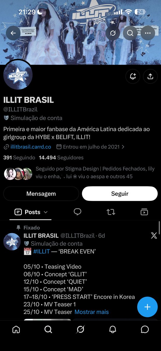 loosparkle's tweet photo. FÃS DO ILLIT vcs devem e como podem dar mais atenção sobre a fanbase falar algo sobre em defesa do apoio do lula mas simplesmente temos uma adm de DIREITA vamos estar trocando essa adm lixo da fanbase do illit pq eu duvido muito que as próprias meninas apoiariam algo desse tipo https://t.co/yMsJzaFVS6