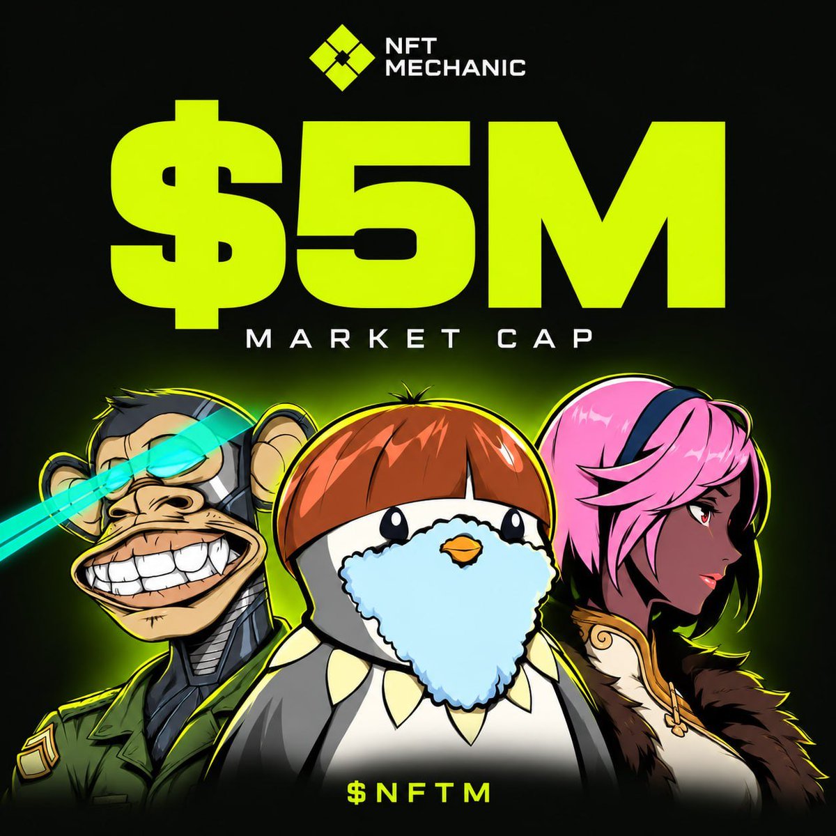 NFT_Mechani's tweet photo. Almost $5M. ⚡

One more push and another major milestone is in the books.

$NFTM is closing in. 👀 https://t.co/Nxv0YtDlGR