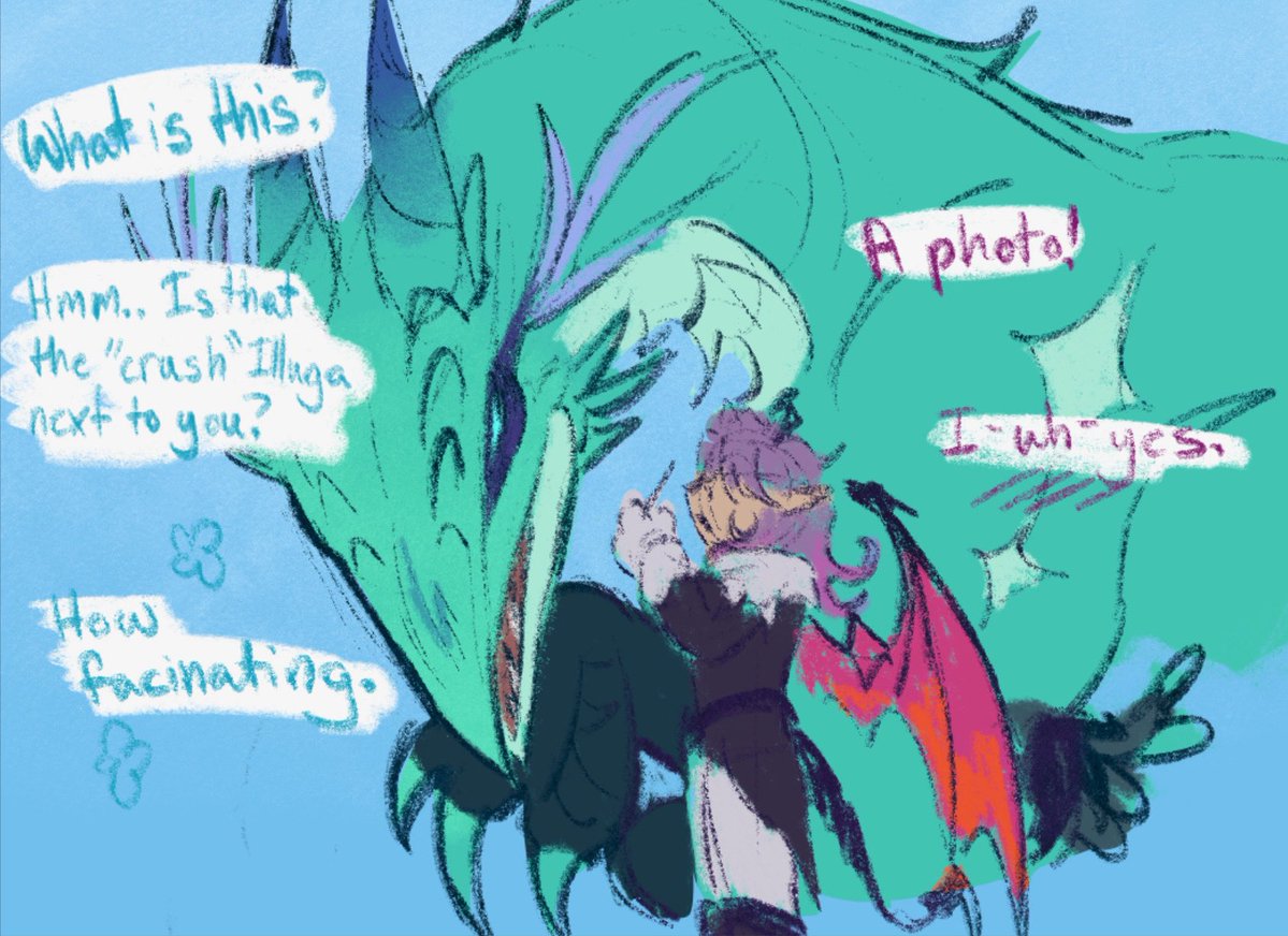 TheTrashArtist8's tweet photo. Small doodle but I thought it would be funny if Dvalin didn’t know what a photo was #durin #dvalin #dragonlight implied https://t.co/NAyBj4ZUqE