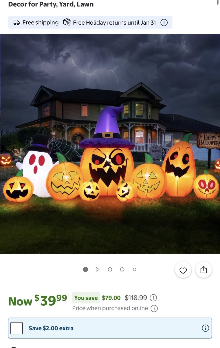 CheckoutCheats's tweet photo. 🛒 $39 8-foot Halloween inflatable reg $119

https://t.co/SIk2VCp8AK https://t.co/nHaI08F6EZ