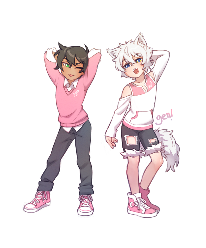 justnetd's tweet photo. Commission 

💙Kody + Lumine🩷 https://t.co/KRfrCpWTni