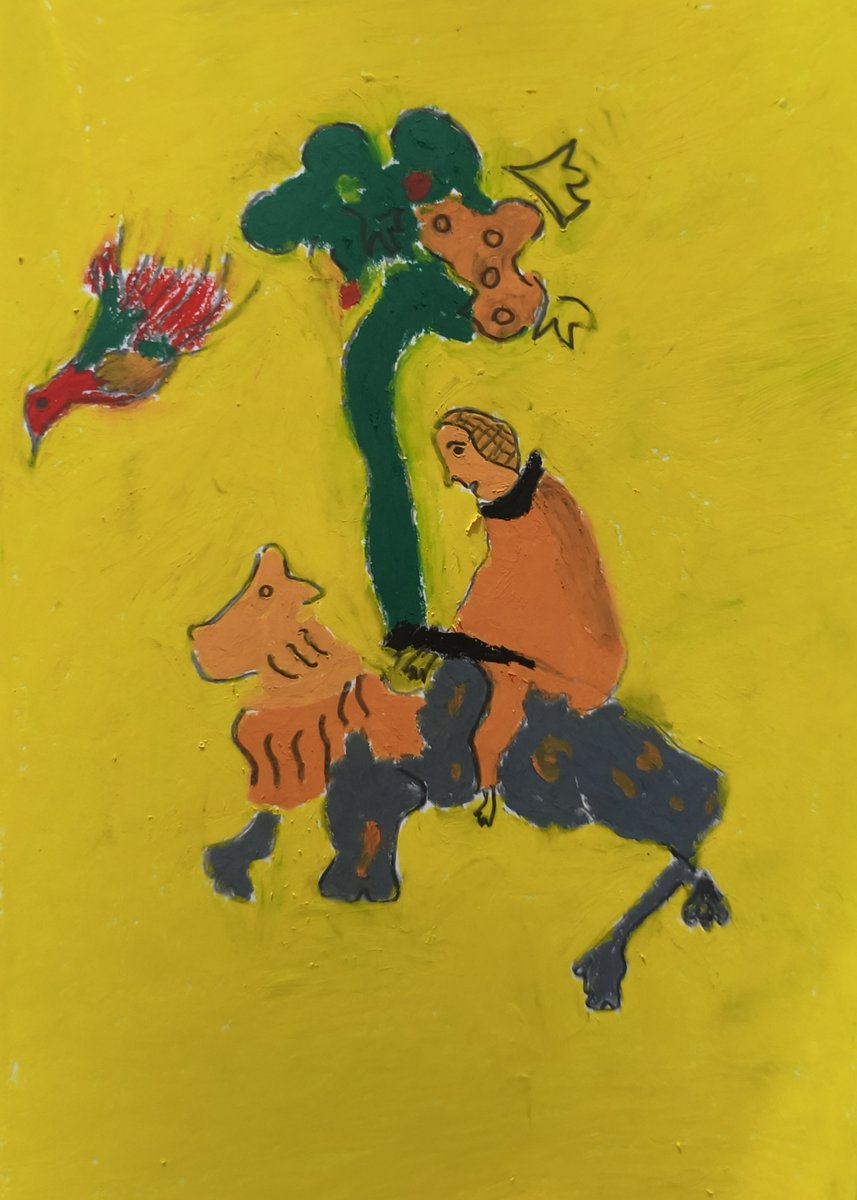 canellua's tweet photo. fiz uma pintura da Hilda Hilst no giz pastel oleoso https://t.co/f4MsLdo408