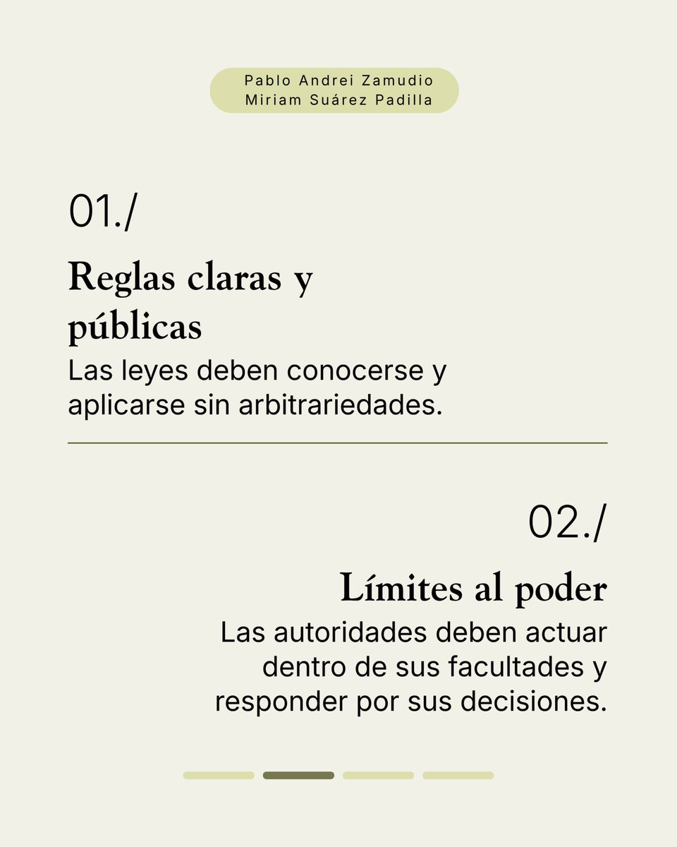 pabloandreiPAZ's tweet photo. Nadie por encima de la ley. ⚖️

El Estado de derecho significa que tus derechos se respeten, que las autoridades rindan cuentas y que el dinero o las influencias no decidan la justicia.

Desliza y conoce los principios que ponen límites al poder y nos protegen a todas y todos. 👉 https://t.co/XsSLb6WKlA