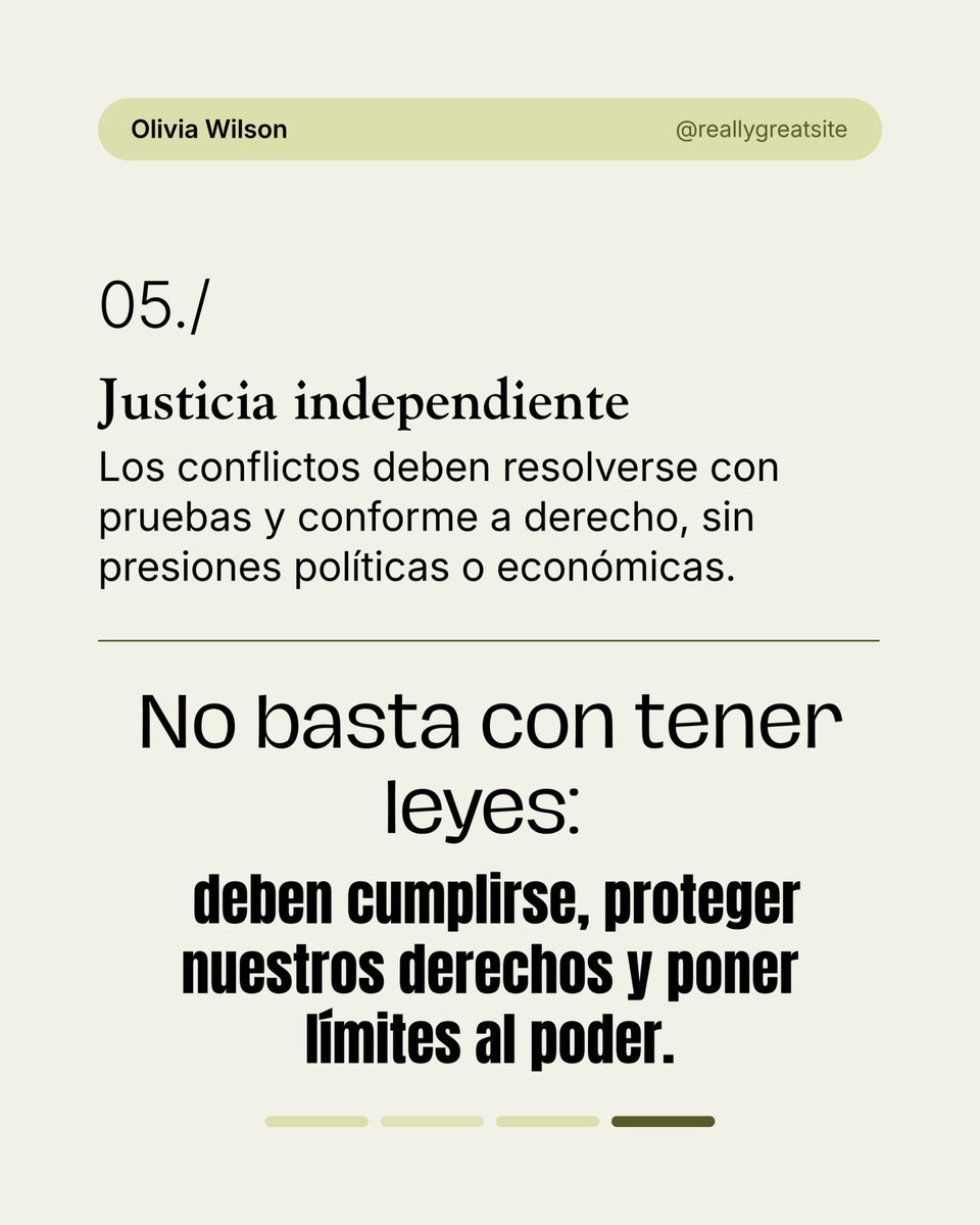 pabloandreiPAZ's tweet photo. Nadie por encima de la ley. ⚖️

El Estado de derecho significa que tus derechos se respeten, que las autoridades rindan cuentas y que el dinero o las influencias no decidan la justicia.

Desliza y conoce los principios que ponen límites al poder y nos protegen a todas y todos. 👉 https://t.co/XsSLb6WKlA