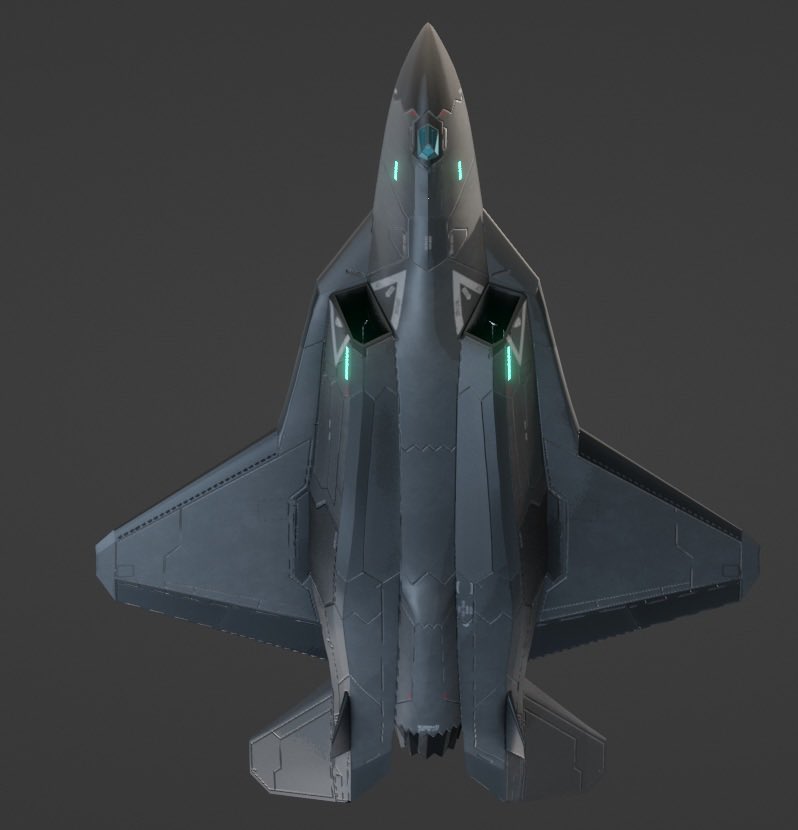 Aryx3D's tweet photo. two and a bit years since I modelled this guy from my izanami worldbuilding

Anadrene Imperial Air Force F55 Northstar, basically the Anadrani equivalent of the F-35 in our world. (Albeit, twoseater) https://t.co/au4jt20B5y