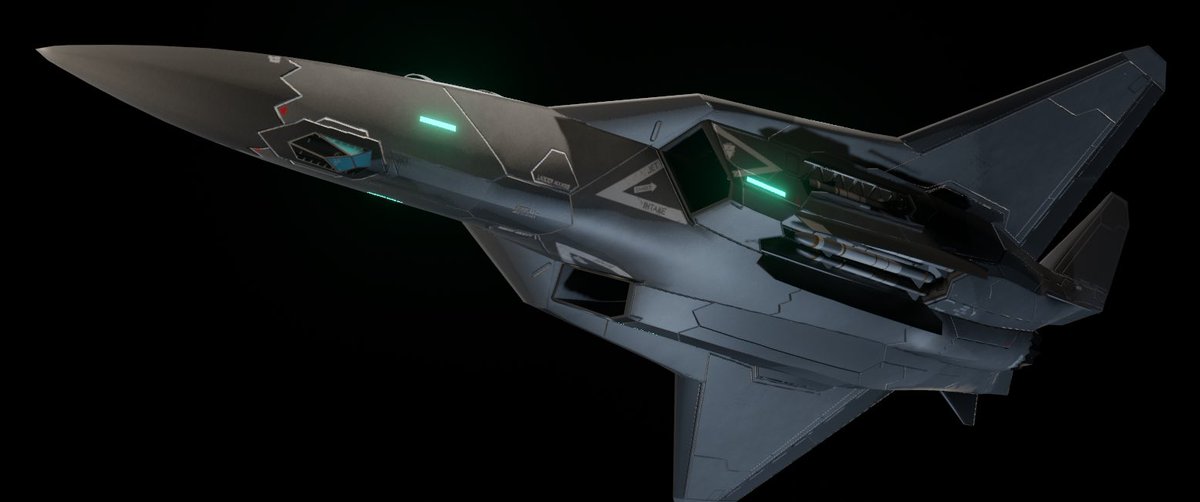Aryx3D's tweet photo. two and a bit years since I modelled this guy from my izanami worldbuilding

Anadrene Imperial Air Force F55 Northstar, basically the Anadrani equivalent of the F-35 in our world. (Albeit, twoseater) https://t.co/au4jt20B5y