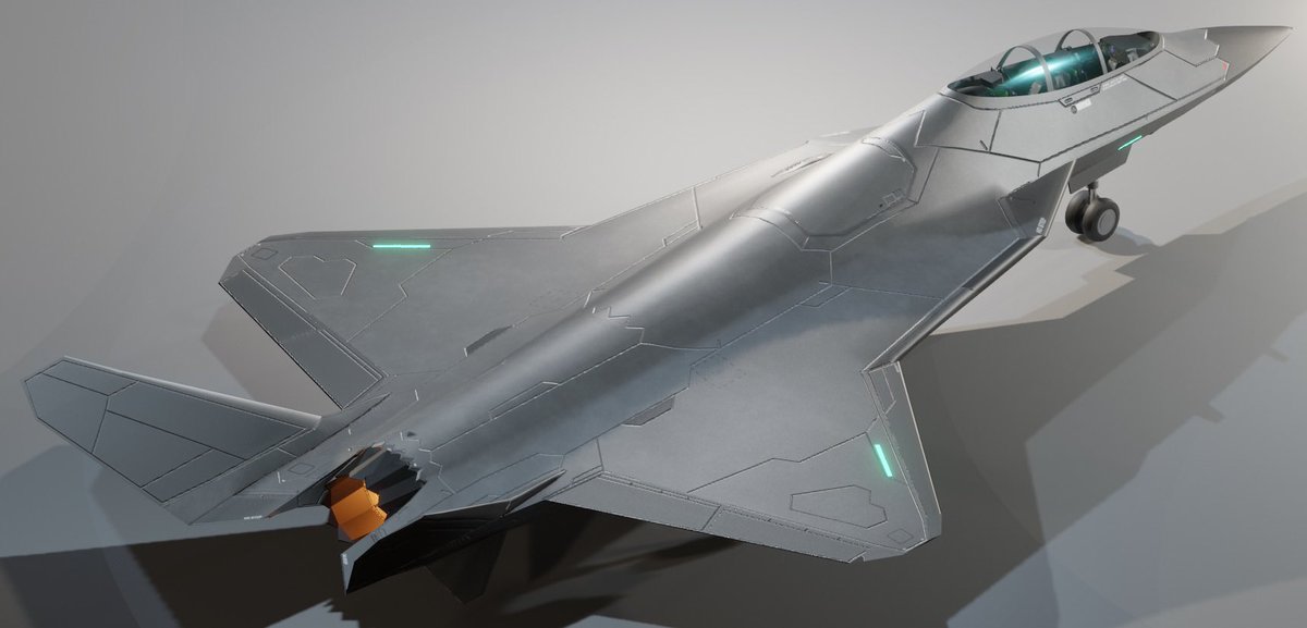 Aryx3D's tweet photo. two and a bit years since I modelled this guy from my izanami worldbuilding

Anadrene Imperial Air Force F55 Northstar, basically the Anadrani equivalent of the F-35 in our world. (Albeit, twoseater) https://t.co/au4jt20B5y