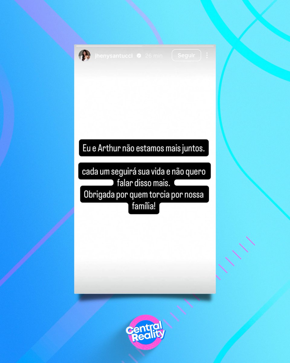 centralreality's tweet photo. Jheny Santucci, que está grávida do segundo filho com Arthur Aguiar, anuncia o fim do casamento com o cantor. https://t.co/i9OwnxnDDz