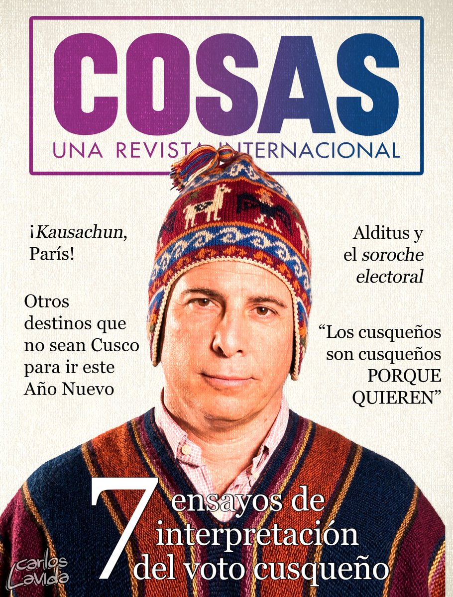 carlosLavida83's tweet photo. Ya salió el nuevo COSAS - Octubre
Lima S/20
Cusco $50 https://t.co/aZXM1kpSrg