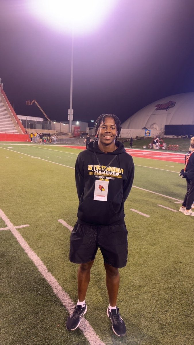 CalebBrown_30's tweet photo. Had a great time @RedbirdFB game day on Saturday vs South Dakota State. It was a great game, thank you coach’s! @Coach_Key1 @CoachTurnerISU https://t.co/x9ZRgLWLia