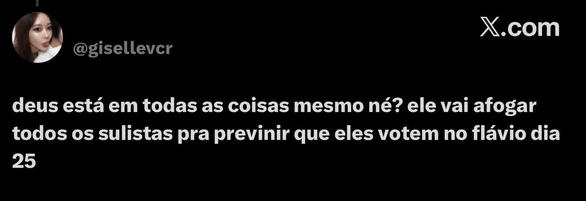 DudaCampopiano's tweet photo. É por isso que o Flávio irá vencer. Vocês já perderam em todos os sentidos. https://t.co/OVT946qB3e