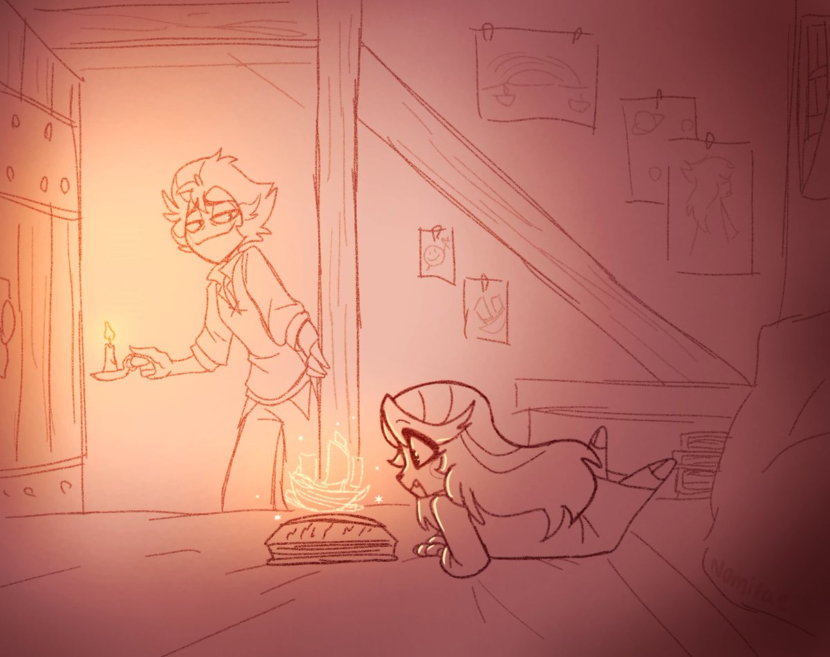 Nomifae_'s tweet photo. Smol CharChar doodle from my Treasure Planet AU ❤️
#HazbinHotel #HazbinHotelFanart
I will start tagging the AU with #HazbinTreasureAU https://t.co/6IZAj6blXh