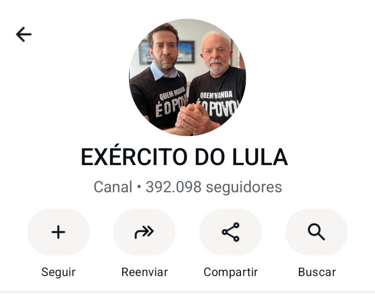 sweeter_gxs's tweet photo. Los brasileros hicieron un canal de wsp para militar a Lula en las redes y dar vuelta la elección y ya tiene 400.000 personas adentro 🙏🏼 https://t.co/r7BRKBOx6r