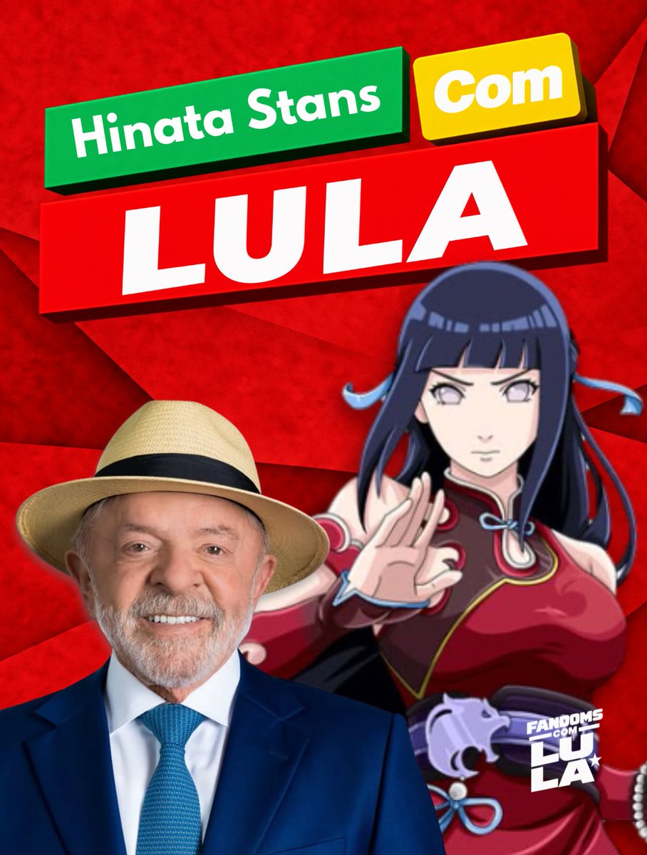 acervohinagoth's tweet photo. HINATA STANS COM LULA ! 

O Brasil se encontra em uma situação extremamente delicada e perigosa, e nós podemos fazer toda a diferença! Por favor, não deixem de votar nesse segundo turno! Sejam conscientes! Juntos conseguiremos!

No 2° Turno é #13 na urna!
#FandomsComLula https://t.co/6Tl1411LDF