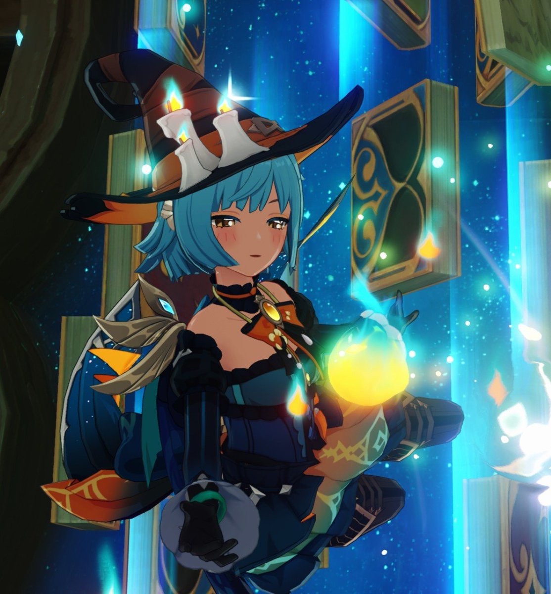 pixekina's tweet photo. What ghosts Can she find, or how can you be sure your even real yourself?
🍂🌗🌌

#MiliastraWonderland  #GenshinImpact https://t.co/sh0I2GzZHY