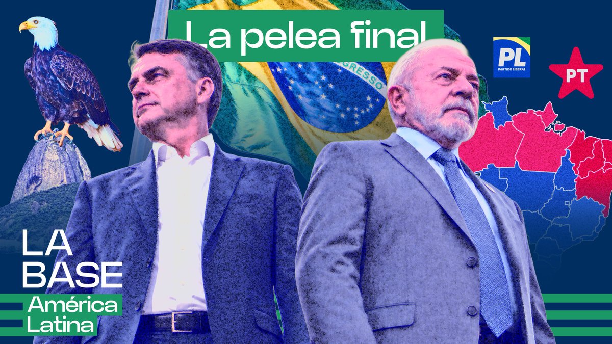 LaBaseAmLat's tweet photo. 🔴 ¡EN VIVO AHORA!

Hoy en #LaBaseAmLat analizamos los resultados de las elecciones en Brasil: Flávio Bolsonaro quedó por delante de Lula y ambos se enfrentarán en segunda vuelta el 25 de octubre.

¿Por qué fallaron las encuestas? ¿Qué puede pasar de aquí al balotaje? ¿Y cuál será el papel de Estados Unidos?

📺 https://t.co/EBoxRg2Esa