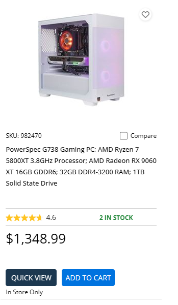 RoseEterna32's tweet photo. example of a decent one from microcenter https://t.co/ycNH1OSSwu