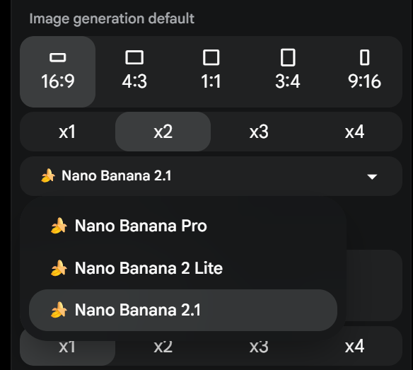 aisearchio's tweet photo. Nano Banana 2.1??? Did I miss something https://t.co/SJWz6gVd5Z