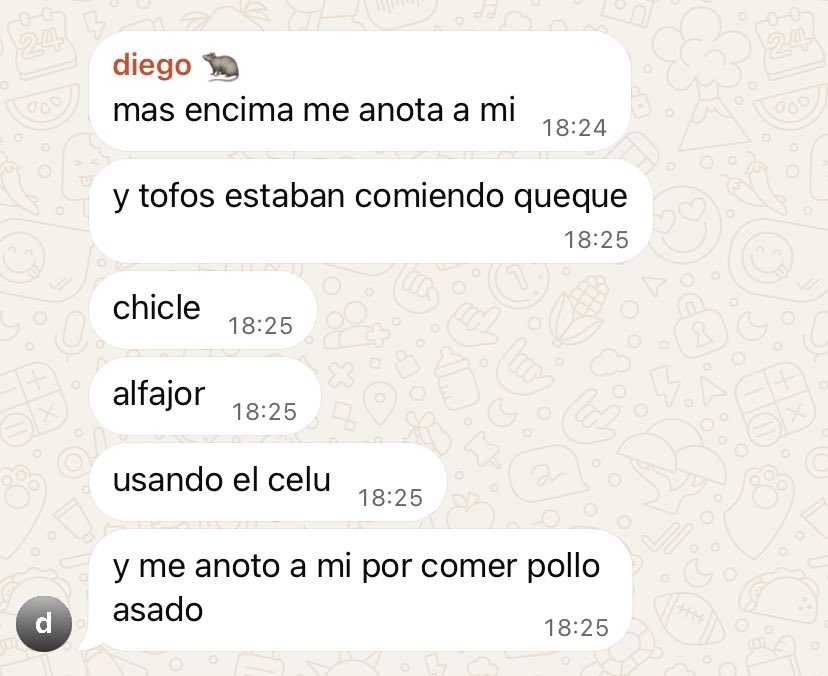 laaauchitaaa's tweet photo. la justificacion de mi hermano de por qué no debieron haberlo anotado por comer en clase https://t.co/vzewZQLMeV