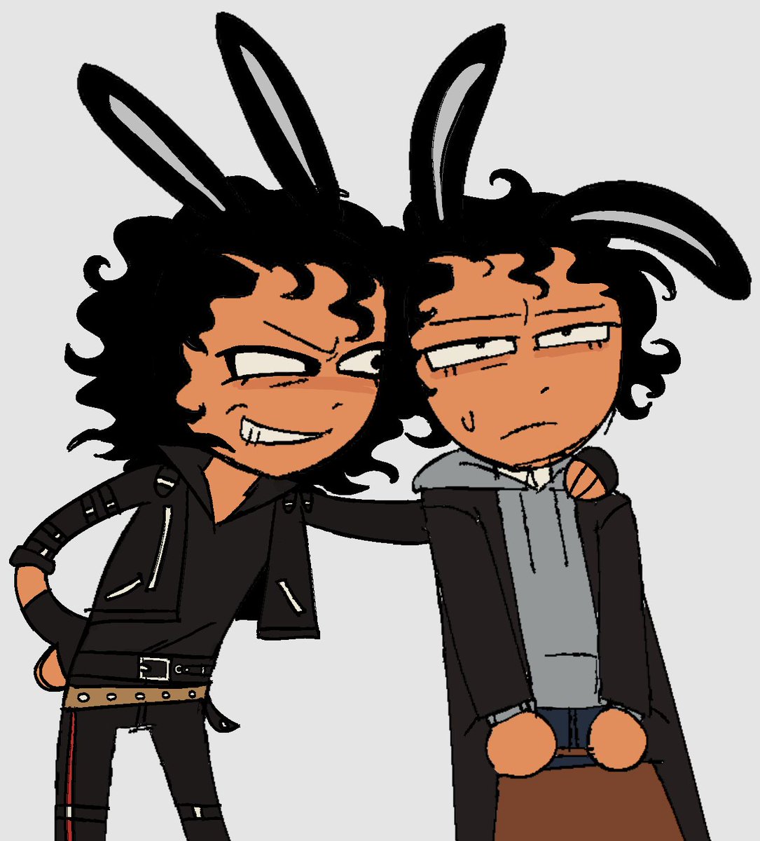clown_eaterxd's tweet photo. "Mor Darryl / bad era .. with Bunny ears equipped" -> i couldn't decide so u get both yayy #mjart https://t.co/1iRWHrmu7S