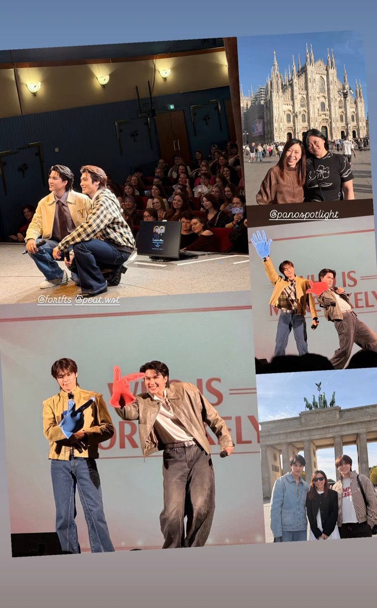BabyFeatPH's tweet photo. Memories in Europe 🫶🏻
📷 : amamberlong IG story
#FortFTS #Peatwasu #FortPeat #ComeFortZon #CaptainPeat #BabyFeat #BabyFeatPH https://t.co/7t2V8KktSM